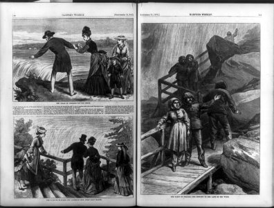 The Falls of Niagara - On the Brink-The American Shoe, from Goat Island-The descent to the Cave of the Winds LCCN2004674851