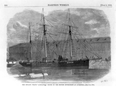 The English pirate ALEXANDRA seized by the British government at Liverpool LCCN2003677391