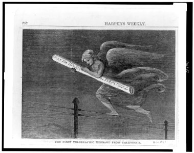 The first telegraphic message from California LCCN96516339