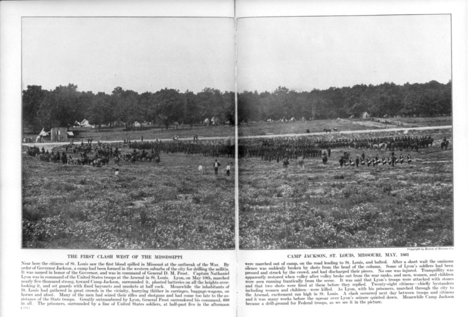 The first clash west of the Mississippi, Camp Jackson, St. Louis, Missouri, May 1861 LCCN96505335