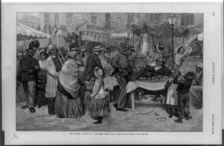 The Fourth of July in a southern town - W.L.S. ; from a sketch by Horace Bradley. LCCN89708529