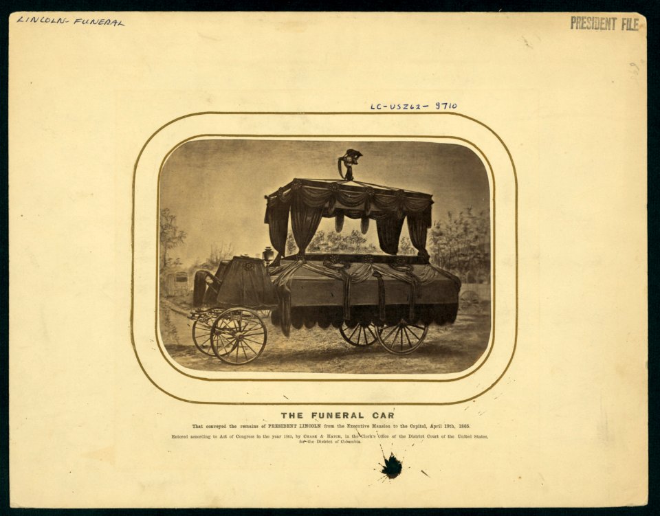 The funeral car that conveyed the remains of President Lincoln from the Executive Mansion to the Capitol, April 19th 1865 LCCN2009633712