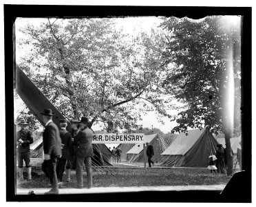 The G.A.R. dispensary where so many veterans were treated. Dr. C. H. Weaver, chairman of this committee LCCN2008679997