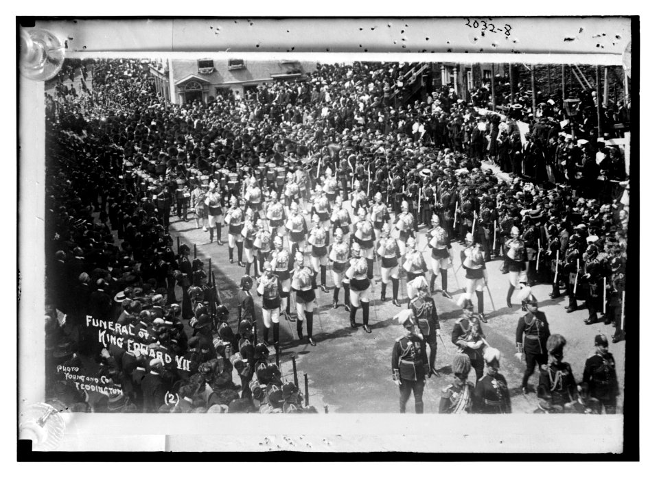 The funeral procession of the late King Edward VII. Royal mourners. LCCN2014688199