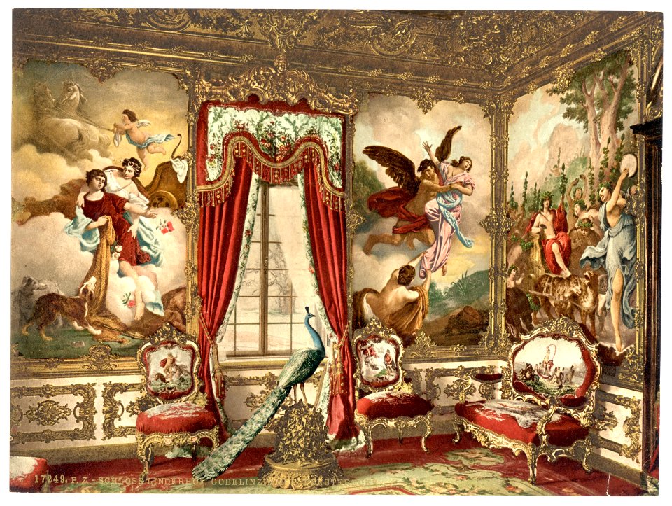 The Gobelin Tapestries, Linderhof Castle, Upper Bavaria, Germany-LCCN2002696251