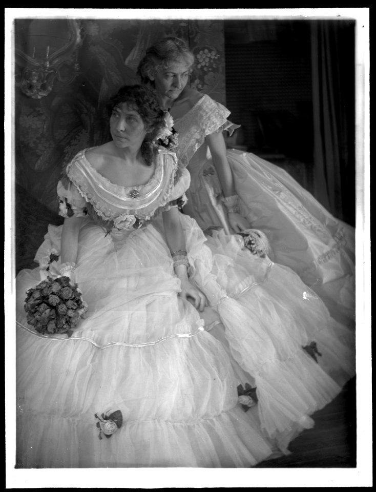 The Gerson sisters in costumes for the Crinoline Ball held in New York City LCCN2006684233