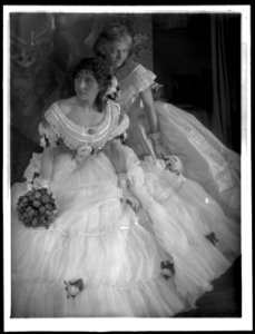 The Gerson sisters in costumes for the Crinoline Ball held in New York City LCCN2006684233