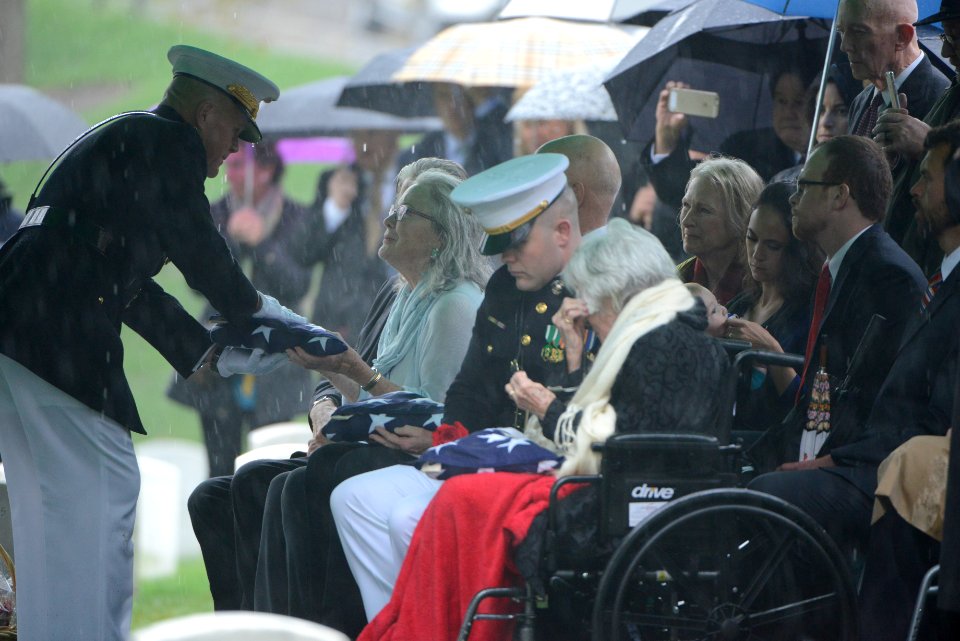 The graveside service for John Glenn takes place in Arlington National Cemetery (33748186031)