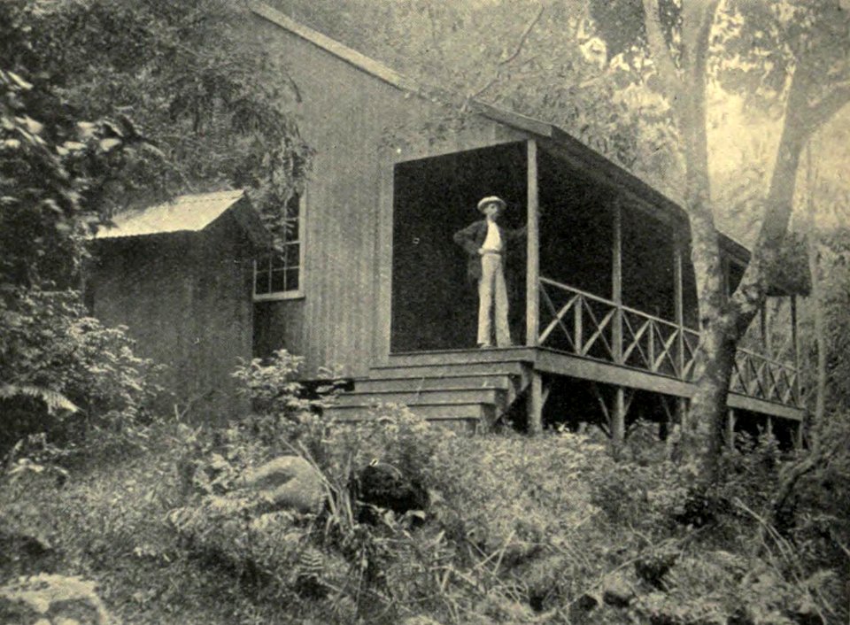 The Governor's Retreat in the Upper Fautaua Gorge, by Clement Lindley Wragge