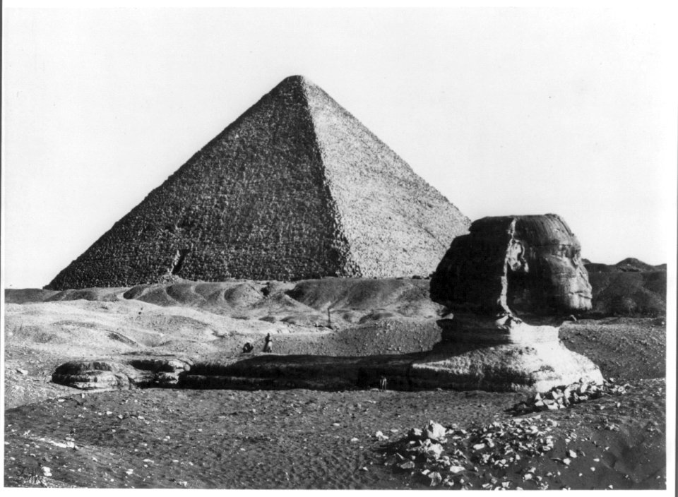 The Great Pyramid and the Sphinx, (Gezeh, Egypt) LCCN2004668278