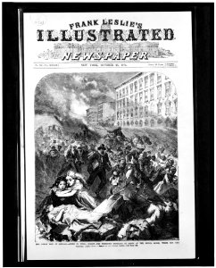 The Great fire at Chicago. Scene in Court-House Square - the public buildings in flames - The great fire at Chicago - scene in Dearborn Street when the fire reached the Tremont House - from LCCN94501373