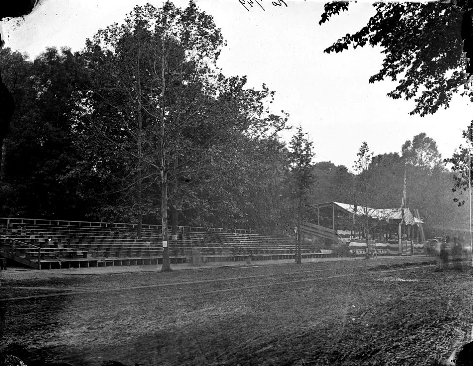 The grand review of the army. Reviewing stand