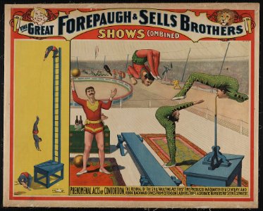 The great Forepaugh & Sells Brothers shows combined. Phenomenal acts of contortion LCCN2005693046