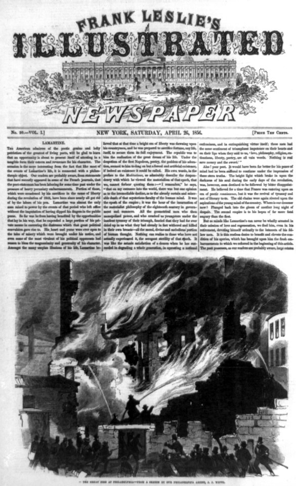 The great fire at Philadelphia- Entire front page LCCN96512580