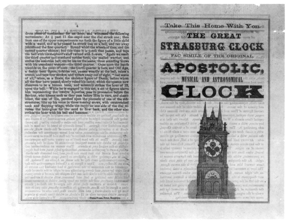 The Great Strasburg Clock - facsimile of the original Apostolic, Musical and Astronomical Clock LCCN2001701482