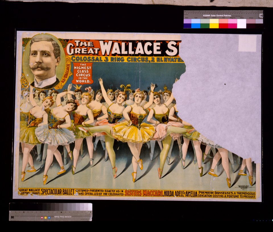 The great Wallace s(hows) - colossal 3 ring circus, 2 elevate(d stages) LCCN2007684718