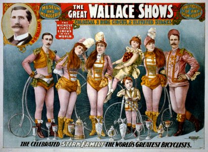 The Great Wallace Shows ... The celebrated Stirk Family - the World's greatest bicyclists LCCN2002719022