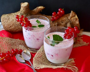 Drink berry shake milk beverage
