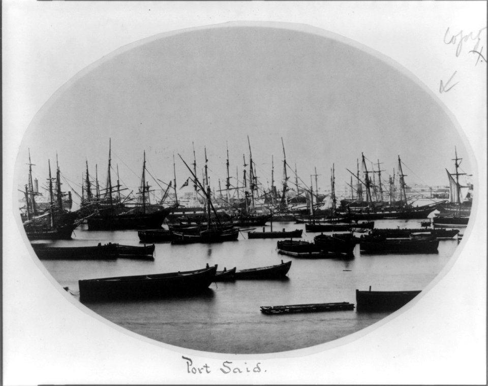 The harbor of Port Said, Egypt LCCN2017656325