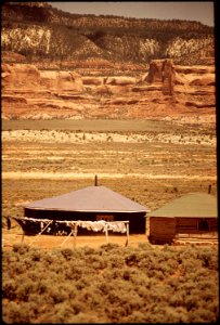 The Hogan Is the Traditional Dwelling of the Navajo Indians (4268344319)