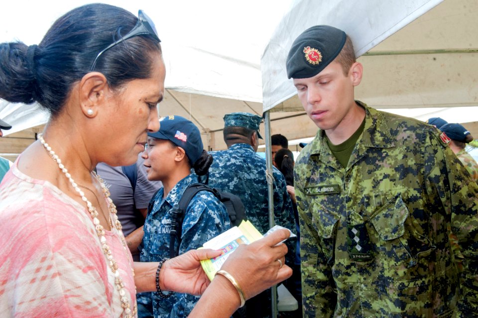The hospital ship USNS Mercy (T-AH 19) participates in Pacific Partnership 2015 in Suva, Fiji 150608-N-HE318-129