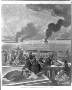 The housetops in Charleston during the bombardment of Sumter LCCN99614190