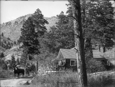 The Hold-Up of the Leadville Stage - Bruin Inn