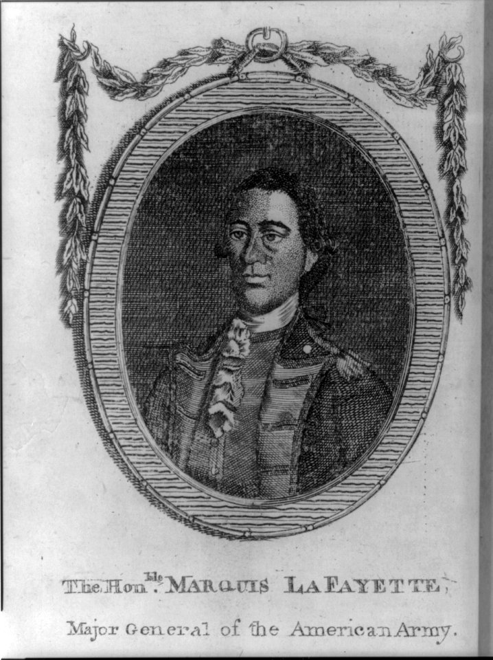 The honble. Marquis Lafayette, major general of the American army LCCN2003689172