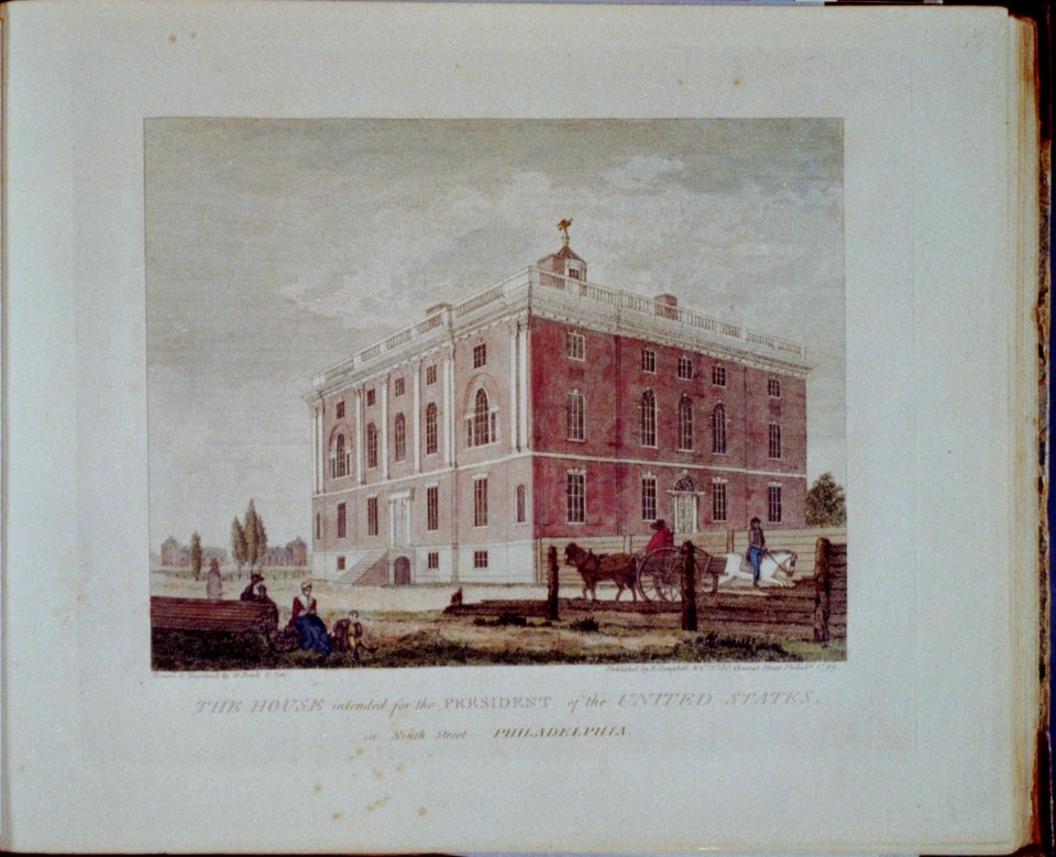 The House, intended for the President of the United States, in Ninth Street, Philadelphia LCCN2002718875