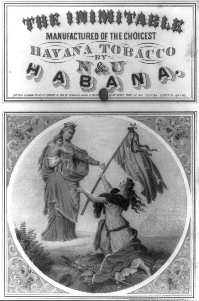 The Inimitable - manufactured of the choicest Havana tobacco by N.& U. Habana LCCN2001697717