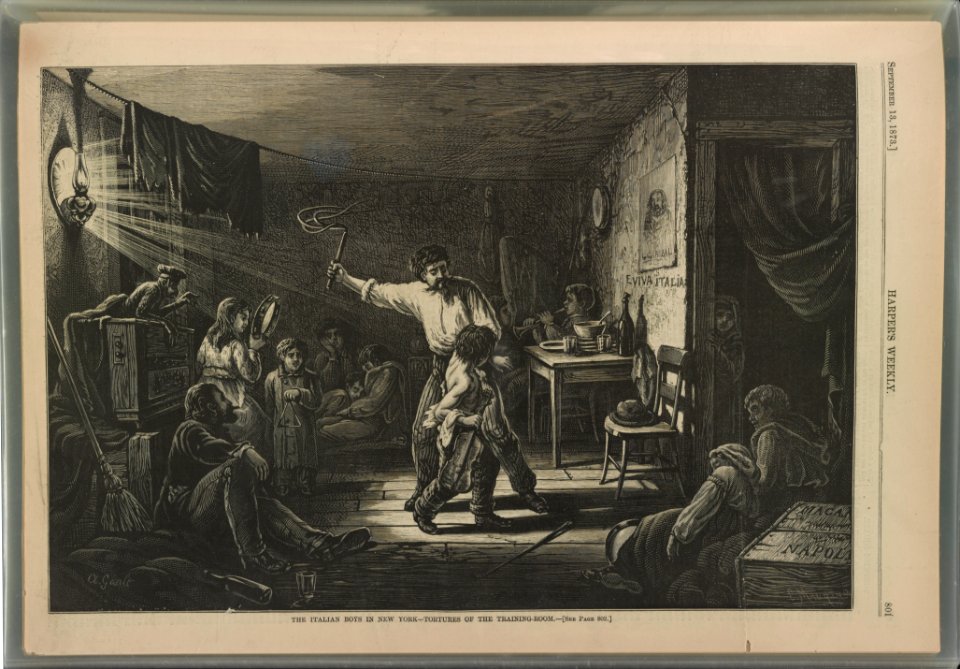 The Italian boys in New York - tortures of the training room - A. Gault. LCCN2013645877