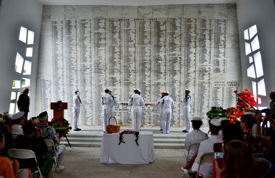 The internment at the USS Arizona Memorial. (8263439383)