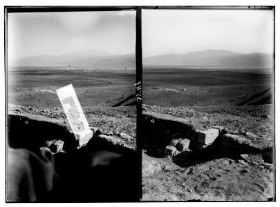 The Jordan Valley north of Lake Galilee. Lake Huleh from Hazor. LOC matpc.02826