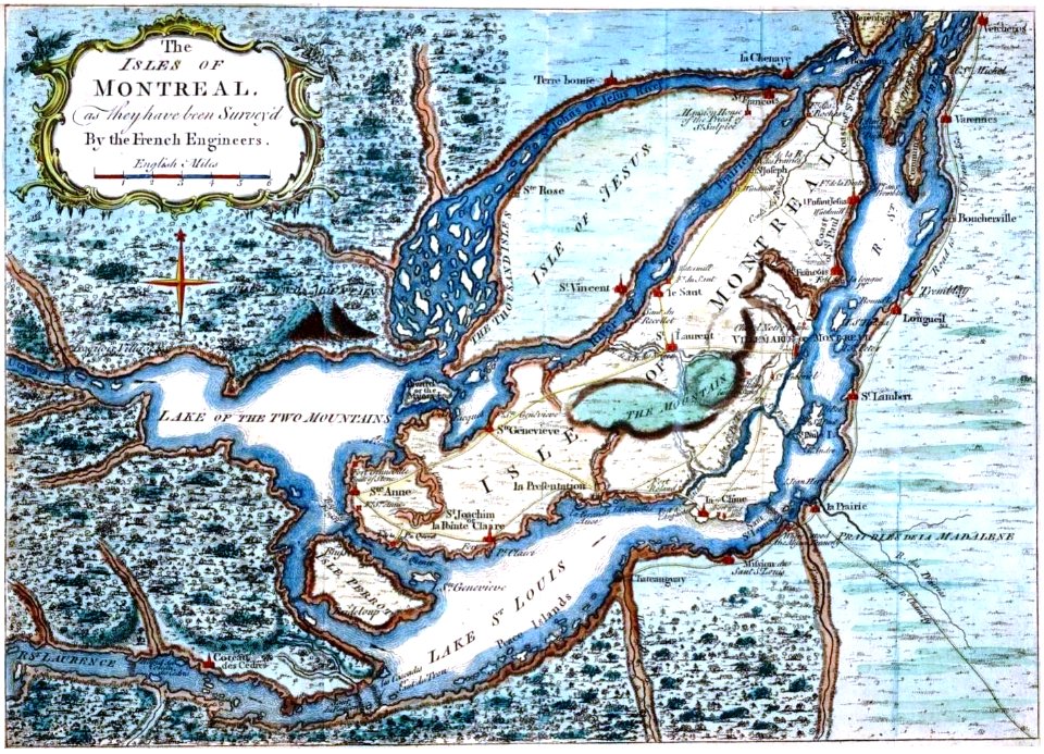 The Isles of Montreal as they have been surveyd by the French engineers