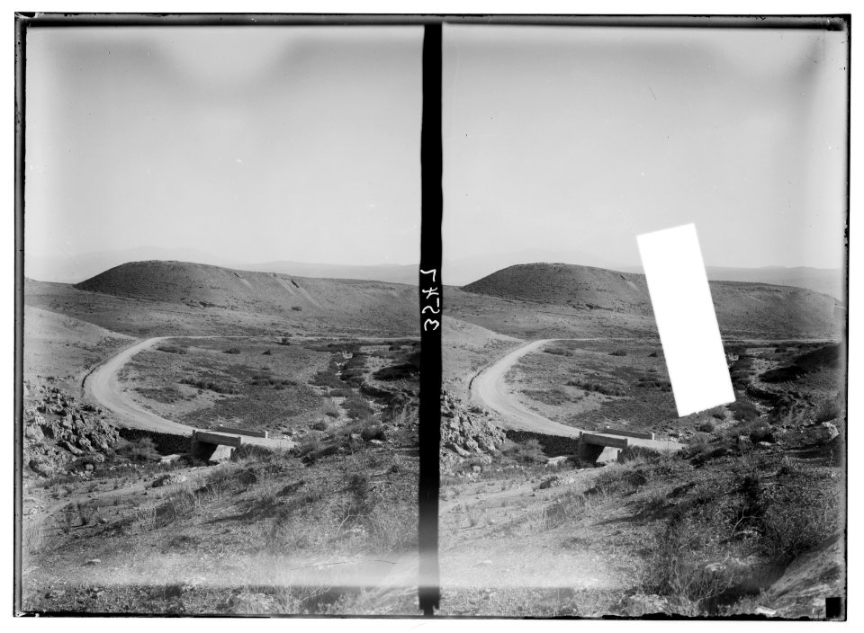 The Jordan Valley north of Lake Galilee. Tell el-Kedah. 'Hazor'. Chief city of Canaan. LOC matpc.02824