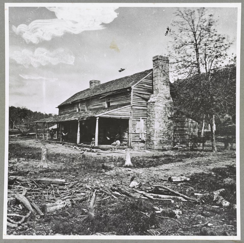 The John Ross house, Rossville Gap, Ga. Hdq. of Gen. Gordon Granger, Battle of Chickmauga (i.e. Chickamauga) LCCN2014646048