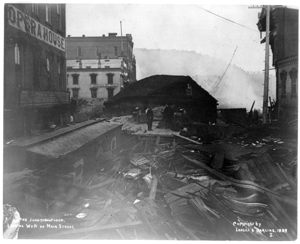 The Johnstown flood, looking west on Main Street LCCN2002707062