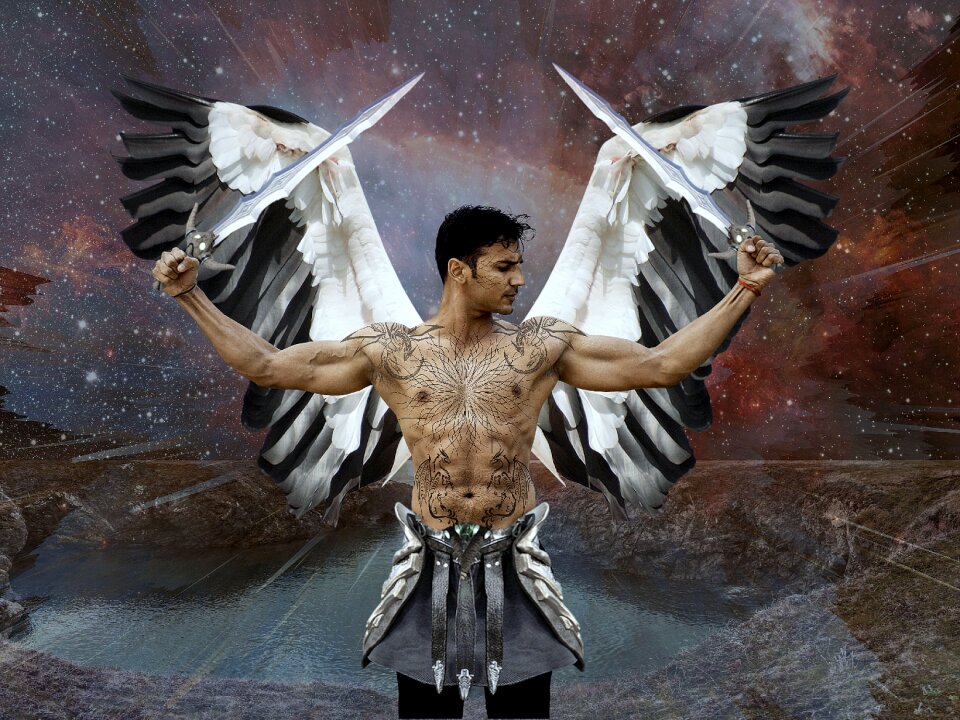 Wings warrior angelic