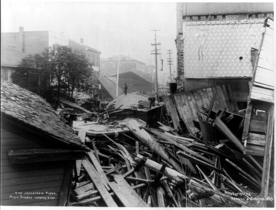 The Johnstown flood - Main Street, looking east LCCN2004674658
