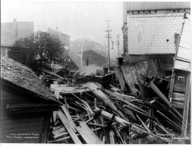 The Johnstown flood - Main Street, looking east LCCN2004674658