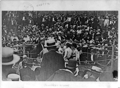 The John L. Sullivan-Jake Kilrain boxing match at Richburg, Miss. LCCN2002706359