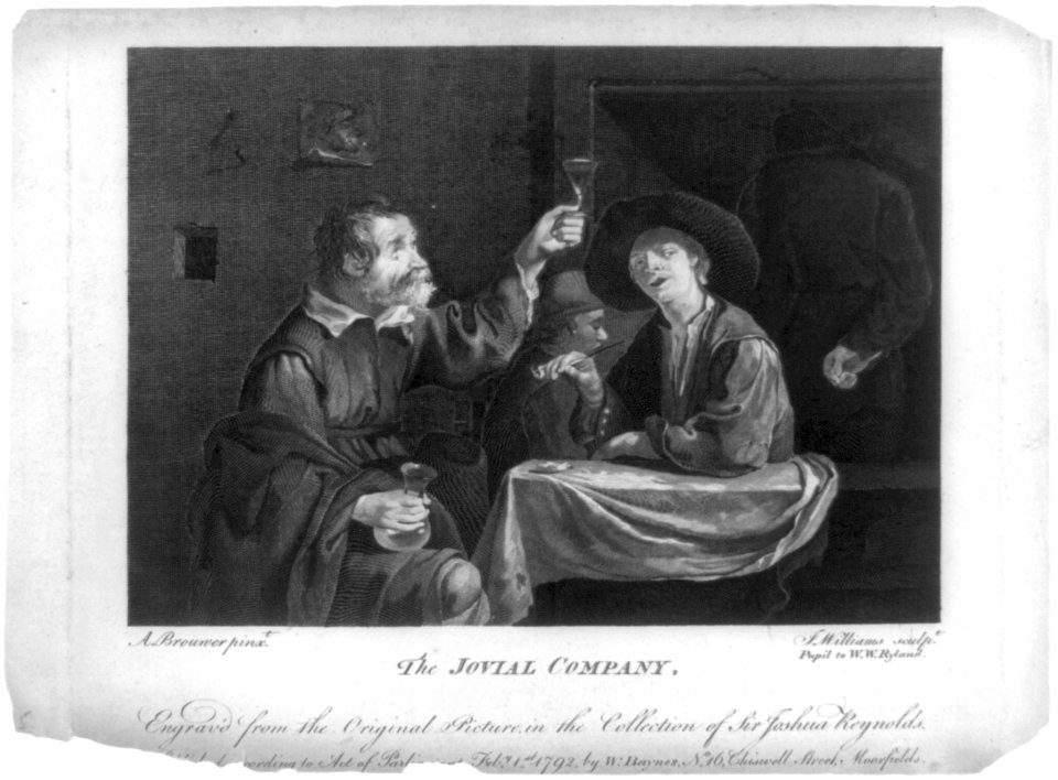 The Jovial company - A. Brouner, pinxt. ; J. Williams, sculpt., pupil to W.W. Ryland. LCCN90708153