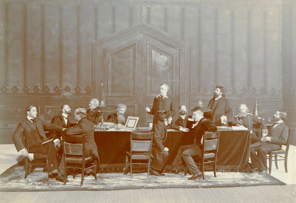 The Jury scene from Act I of Resurrection (SAYRE 12906)