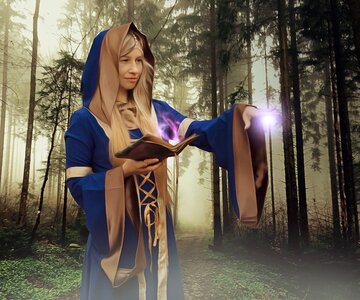 Forest witch druid photo