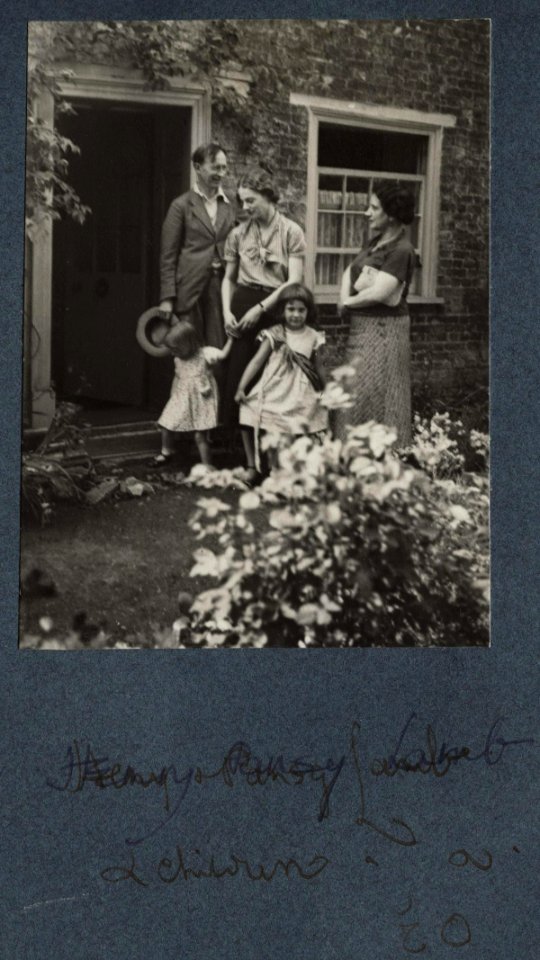 The Lamb family and Edith Olivier by Lady Ottoline Morrell