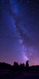 Desktop moon milky way