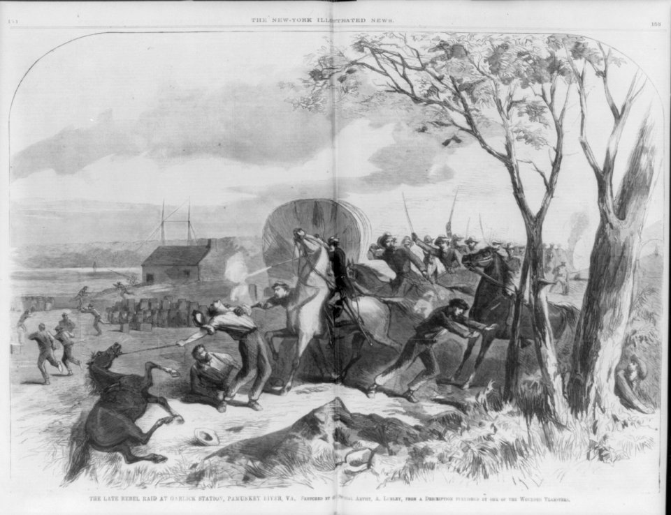 The late Rebel raid at Garlick Station, Pamunkey River, Va. (June 13, 1862) LCCN2006689827