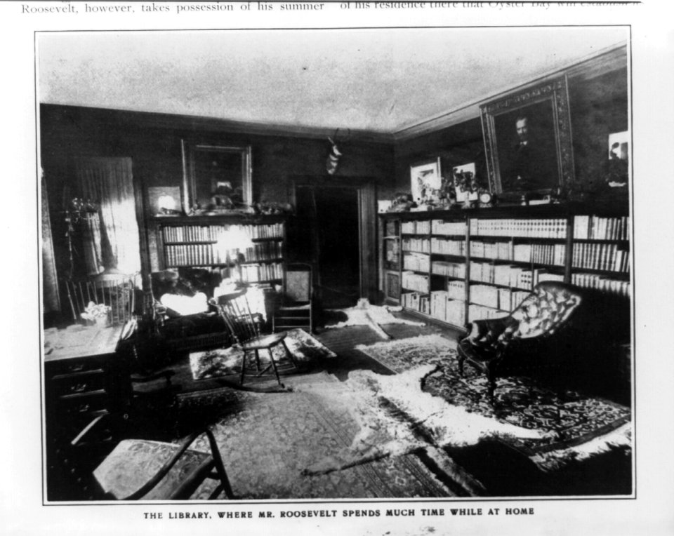 The Library, where Mr. Roosevelt spends much time while at home LCCN93507905