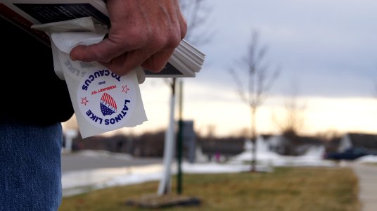 The League of United Latin American Citizens, one of the oldest and largest Latino organizations in the United States, urges immigrants in the community to vote, in Des Moines, Iowa