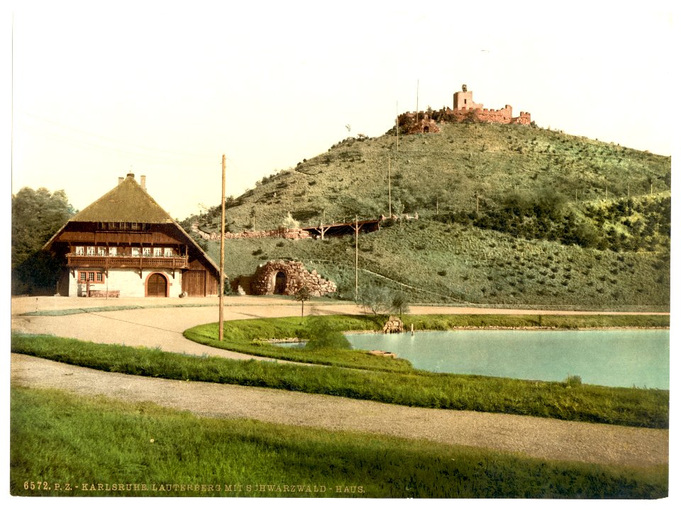 The Lauterberg with Swartzwald House, Karlsruhe, Baden, Germany-LCCN2002713594